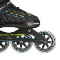 NA1128 CZARNO-LIMONKOWY ROZM. L(39-42) ŁYŻWOROLKI NILS EXTREME NILS EXTREME