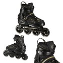 NA1128 CZARNO-ZŁOTE ROZM. L(39-42) ŁYŻWOROLKI NILS EXTREME NILS EXTREME