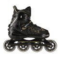 NA1128 CZARNO-ZŁOTE ROZM. L(39-42) ŁYŻWOROLKI NILS EXTREME NILS EXTREME
