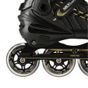 NA1128 CZARNO-ZŁOTE ROZM. L(39-42) ŁYŻWOROLKI NILS EXTREME NILS EXTREME