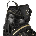 NA1128 CZARNO-ZŁOTE ROZM. L(39-42) ŁYŻWOROLKI NILS EXTREME NILS EXTREME