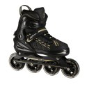 NA1128 CZARNO-ZŁOTE ROZM. XL(43-45) ŁYŻWOROLKI NILS EXTREME NILS EXTREME