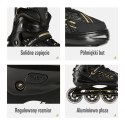 NA1128 CZARNO-ZŁOTE ROZM. XL(43-45) ŁYŻWOROLKI NILS EXTREME NILS EXTREME