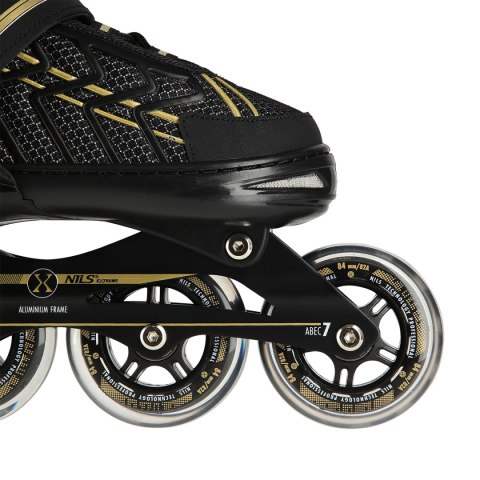NA1128 CZARNO-ZŁOTE ROZM. XL(43-45) ŁYŻWOROLKI NILS EXTREME NILS EXTREME NA1128 CZARNO-ZŁOTE ROZM. XL(43-45) ŁYŻWOROLKI NILS EXTREME NILS EXTREME