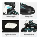 NA1169A TURKUSOWE ROZM. M(35-38) ŁYŻWOROLKI NILS EXTREME NILS EXTREME