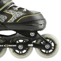 NA14198 CZARNO-ŻÓŁTY ROZM. L (39-42) ŁYŻWOROLKI NILS EXTREME NILS EXTREME