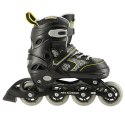 NA14198 CZARNO-ŻÓŁTY ROZM. M (35-38) ŁYŻWOROLKI NILS EXTREME NILS EXTREME