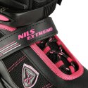 NA19088 CZARNO-RÓŻOWY ROZM. M (35-38) ŁYŻWOROLKI NILS EXTREME NILS EXTREME