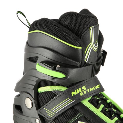 NA19088 CZARNO-ZIELONY ROZM. M (35-38) ŁYŻWOROLKI NILS EXTREME NILS EXTREME NA19088 CZARNO-ZIELONY ROZM. M (35-38) ŁYŻWOROLKI NILS EXTREME NILS EXTREME
