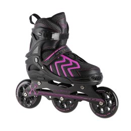 NA19318 CZARNO-FIOLETOWY ROZM. L (39-42) ŁYŻWOROLKI NILS EXTREME NILS EXTREME