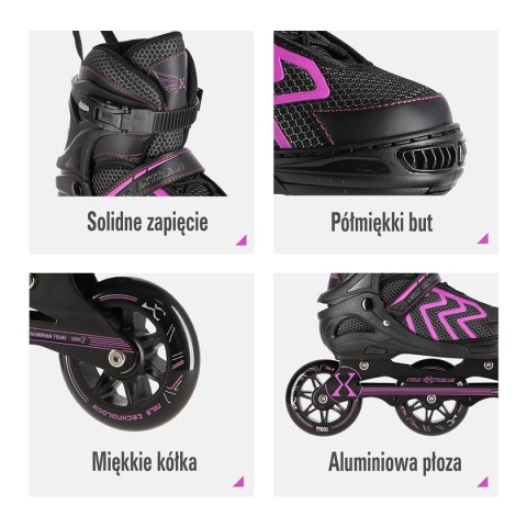NA19318 CZARNO-FIOLETOWY ROZM. L (39-42) ŁYŻWOROLKI NILS EXTREME NILS EXTREME NA19318 CZARNO-FIOLETOWY ROZM. L (39-42) ŁYŻWOROLKI NILS EXTREME NILS EXTREME