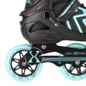 NA19318 CZARNO-TURKUSOWY ROZM. M (35-38) ŁYŻWOROLKI NILS EXTREME NILS EXTREME