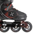NA9080 CZARNO/CZERWONE ROZM L (39-42) ŁYŻWOROLKI NILS EXTREME NILS EXTREME