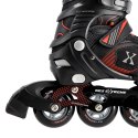 NA9080 CZARNO/CZERWONE ROZM S (31-34) ŁYŻWOROLKI NILS EXTREME NILS EXTREME
