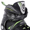 NA9080 CZARNO/ZIELONE ROZM L (39-42) ŁYŻWOROLKI NILS EXTREME NILS EXTREME
