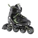 NA9080 CZARNO/ZIELONE ROZM M (35-38) ŁYŻWOROLKI NILS EXTREME NILS EXTREME