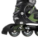 NA9080 CZARNO/ZIELONE ROZM M (35-38) ŁYŻWOROLKI NILS EXTREME NILS EXTREME