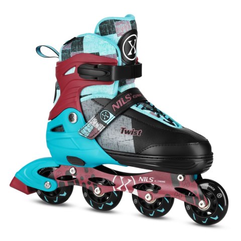 NA13810 ŁYŻWOROLKI TWIST NIEBIESKIE ROZM. L(39-42) NILS EXTREME NILS EXTREME NA13810 ŁYŻWOROLKI TWIST NIEBIESKIE ROZM. L(39-42) NILS EXTREME NILS EXTREME