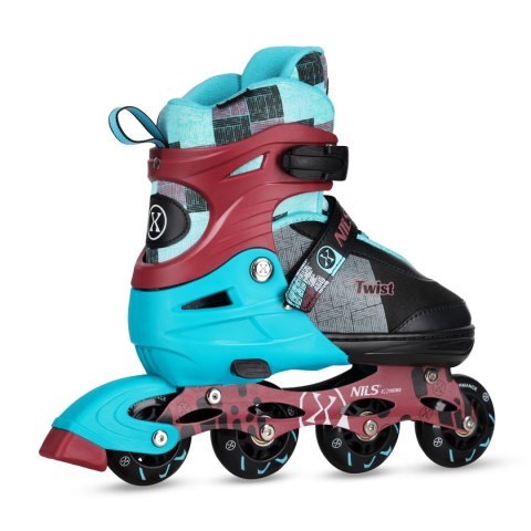 NA13810 ŁYŻWOROLKI TWIST NIEBIESKIE ROZM. L(39-42) NILS EXTREME NILS EXTREME NA13810 ŁYŻWOROLKI TWIST NIEBIESKIE ROZM. L(39-42) NILS EXTREME NILS EXTREME