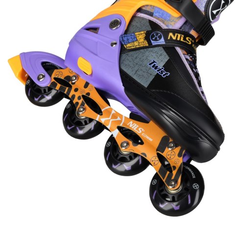 NA13810 ŁYŻWOROLKI TWIST ŻÓŁTE ROZM. L(39-42) NILS EXTREME NILS EXTREME NA13810 ŁYŻWOROLKI TWIST ŻÓŁTE ROZM. L(39-42) NILS EXTREME NILS EXTREME