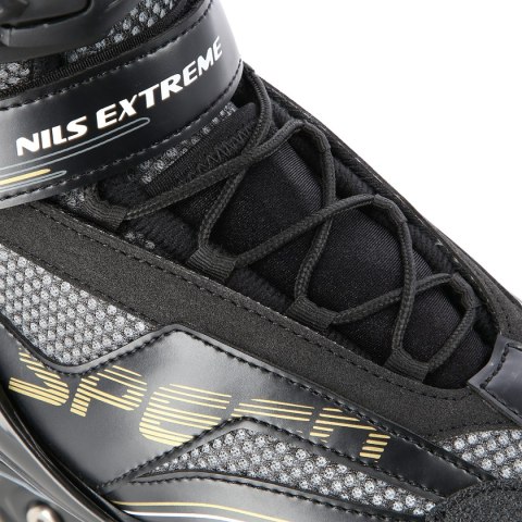 NA2150 CZARNO-ZŁOTY ROZM. 45 ŁYŻWOROLKI NILS EXTREME NILS EXTREME NA2150 CZARNO-ZŁOTY ROZM. 45 ŁYŻWOROLKI NILS EXTREME NILS EXTREME