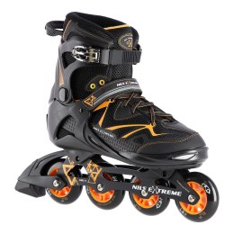 NA9022 CZARNO/POMARAŃCZOWE ROZM 43 ŁYŻWOROLKI NILS EXTREME NILS EXTREME