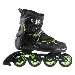NA9022 CZARNO/ZIELONE ROZM 45 ŁYŻWOROLKI NILS EXTREME NILS EXTREME