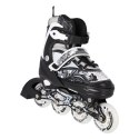 NH10927 A 2w1 BLACK ROZM.L(39-42) ŁYŻWOROLKI Z WYM. PŁ. HOKEJOWĄ NILS EXTREME NILS EXTREME