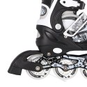 NH10927 A 2w1 BLACK ROZM.L(39-42) ŁYŻWOROLKI Z WYM. PŁ. HOKEJOWĄ NILS EXTREME NILS EXTREME