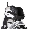 NH10927 A 2w1 BLACK ROZM.L(39-42) ŁYŻWOROLKI Z WYM. PŁ. HOKEJOWĄ NILS EXTREME NILS EXTREME
