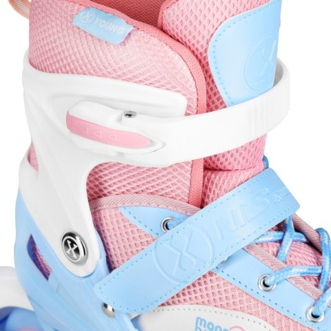 NA0189 ZESTAW LED ŁYŻWOROLKI OCHRANIACZE MOONBEAM BIAŁE ROZM. L(39-42) NILS EXTREME NILS EXTREME NA0189 ZESTAW LED ŁYŻWOROLKI OCHRANIACZE MOONBEAM BIAŁE ROZM. L(39-42) NILS EXTREME NILS EXTREME