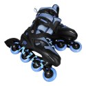 NA0189 ZESTAW LED ŁYŻWOROLKI OCHRANIACZE MOONBEAM NIEBIESKIE ROZM. L(39-42) NILS EXTREME NILS EXTREME