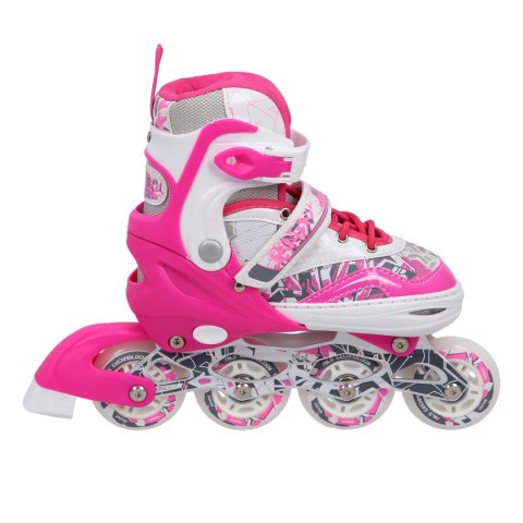 NF10927 A 2w1 DARK PINK ROZM.L(39-42) ŁYŻWOROLKI Z WYM. PŁ. FIGUROWĄ NILS EXTREME NILS EXTREME NF10927 A 2w1 DARK PINK ROZM.L(39-42) ŁYŻWOROLKI Z WYM. PŁ. FIGUROWĄ NILS EXTREME NILS EXTREME