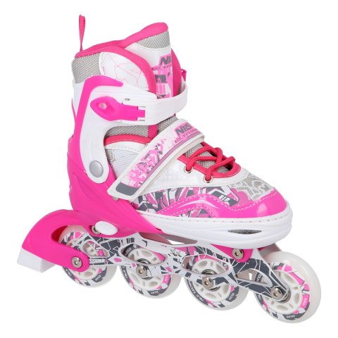 NF10927 A 2w1 DARK PINK ROZM.L(39-42) ŁYŻWOROLKI Z WYM. PŁ. FIGUROWĄ NILS EXTREME NILS EXTREME NF10927 A 2w1 DARK PINK ROZM.L(39-42) ŁYŻWOROLKI Z WYM. PŁ. FIGUROWĄ NILS EXTREME NILS EXTREME