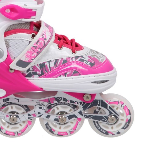 NF10927 A 2w1 DARK PINK ROZM.L(39-42) ŁYŻWOROLKI Z WYM. PŁ. FIGUROWĄ NILS EXTREME NILS EXTREME NF10927 A 2w1 DARK PINK ROZM.L(39-42) ŁYŻWOROLKI Z WYM. PŁ. FIGUROWĄ NILS EXTREME NILS EXTREME