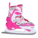 NF10927 A 2w1 DARK PINK ROZM.L(39-42) ŁYŻWOROLKI Z WYM. PŁ. FIGUROWĄ NILS EXTREME NILS EXTREME