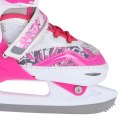 NF10927 A 2w1 DARK PINK ROZM.L(39-42) ŁYŻWOROLKI Z WYM. PŁ. FIGUROWĄ NILS EXTREME NILS EXTREME