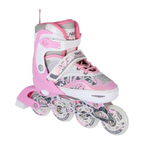 NF10927 A 2w1 PINK ROZM.L(39-42) ŁYŻWOROLKI Z WYM. PŁ. FIGUROWĄ NILS EXTREME NILS EXTREME NF10927 A 2w1 PINK ROZM.L(39-42) ŁYŻWOROLKI Z WYM. PŁ. FIGUROWĄ NILS EXTREME NILS EXTREME