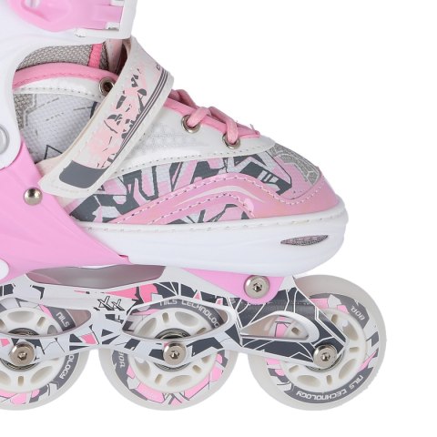NF10927 A 2w1 PINK ROZM.L(39-42) ŁYŻWOROLKI Z WYM. PŁ. FIGUROWĄ NILS EXTREME NILS EXTREME NF10927 A 2w1 PINK ROZM.L(39-42) ŁYŻWOROLKI Z WYM. PŁ. FIGUROWĄ NILS EXTREME NILS EXTREME