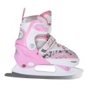 NF10927 A 2w1 PINK ROZM.L(39-42) ŁYŻWOROLKI Z WYM. PŁ. FIGUROWĄ NILS EXTREME NILS EXTREME
