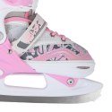 NF10927 A 2w1 PINK ROZM.L(39-42) ŁYŻWOROLKI Z WYM. PŁ. FIGUROWĄ NILS EXTREME NILS EXTREME