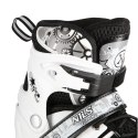 NH10905 4w1 BIAŁE LED ROZM. L(39-42) ŁYŻWOROLKI Z WYM. PŁOZĄ HOKEJOWĄ NILS EXTREME NILS EXTREME