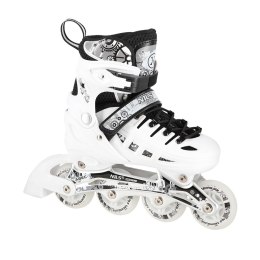 NH10905 4w1 BIAŁE LED ROZM. S(31-34) ŁYŻWOROLKI Z WYM. PŁOZĄ HOKEJOWĄ NILS EXTREME NILS EXTREME