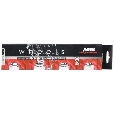 PU 76x24 82A BIAŁE MATOWE KÓŁKA (4 szt.) NILS EXTREME NILS EXTREME PU 76x24 82A BIAŁE MATOWE KÓŁKA (4 szt.) NILS EXTREME NILS EXTREME