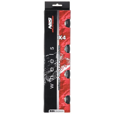PU 90x24 82A CZARNE MATOWE KÓŁKA (4 szt.) NILS EXTREME NILS EXTREME PU 90x24 82A CZARNE MATOWE KÓŁKA (4 szt.) NILS EXTREME NILS EXTREME