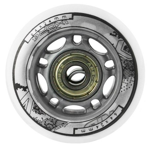 PU 64x24 82A BIAŁE (4 szt.) + ABEC-7 (8 szt.) ZESTAW NILS EXTREME NILS EXTREME PU 64x24 82A BIAŁE (4 szt.) + ABEC-7 (8 szt.) ZESTAW NILS EXTREME NILS EXTREME