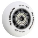 PU 64x24 82A BIAŁE MATOWE (4 szt.) + ABEC-9 (8 szt.) ZESTAW NILS EXTREME NILS EXTREME