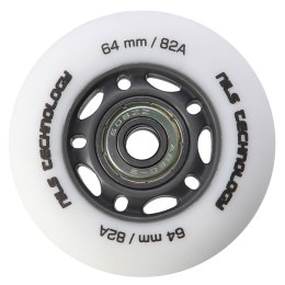 PU 64x24 82A BIAŁE MATOWE (4 szt.) + ABEC-9 (8 szt.) ZESTAW NILS EXTREME NILS EXTREME