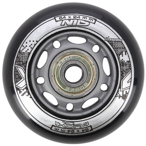 PU 64x24 82A CZARNE (4 szt.) + ABEC-9 (8 szt.) ZESTAW NILS EXTREME NILS EXTREME PU 64x24 82A CZARNE (4 szt.) + ABEC-9 (8 szt.) ZESTAW NILS EXTREME NILS EXTREME