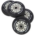 PU 64x24 82A CZARNE MATOWE (4 szt.) + ABEC-9 (8 szt.) ZESTAW NILS EXTREME NILS EXTREME